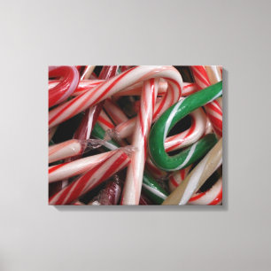 Toile Canneberges de Noël Blanc Vert et Rouge