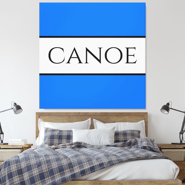 Toile CANOE Bleu Bleu Bleu Bleu Bleu Bleu Été (Insitu(Chambre))