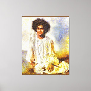 Toile Canon Légendes Sathya Sai Baba Benson Blanc -