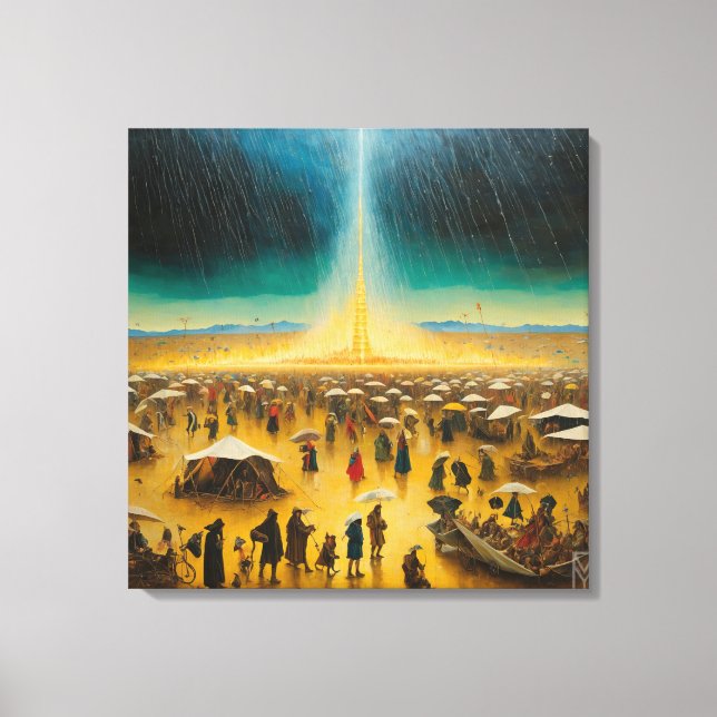 Toile Canvas Bosch Transforms the Storm at Burning Man (Recto)
