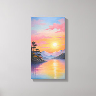 Toile Canvas coucher du soleil