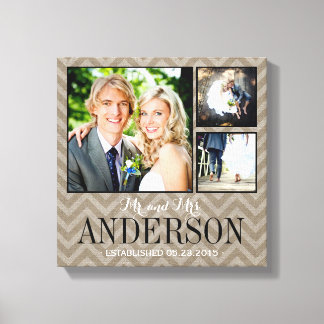 Toile Canvas de collection photo de Mariage rustique
