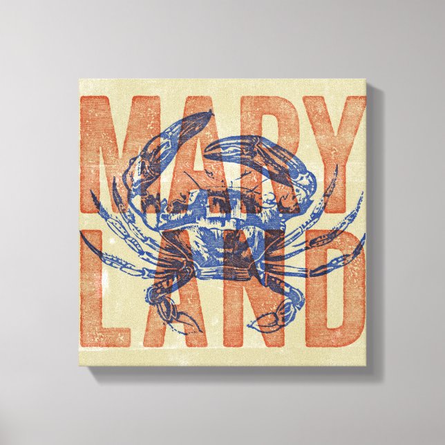 Toile Canvas de crabe du Maryland (Recto)