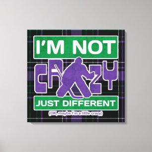 Toile Canvas de la boîte de gardien de hockey sur glace