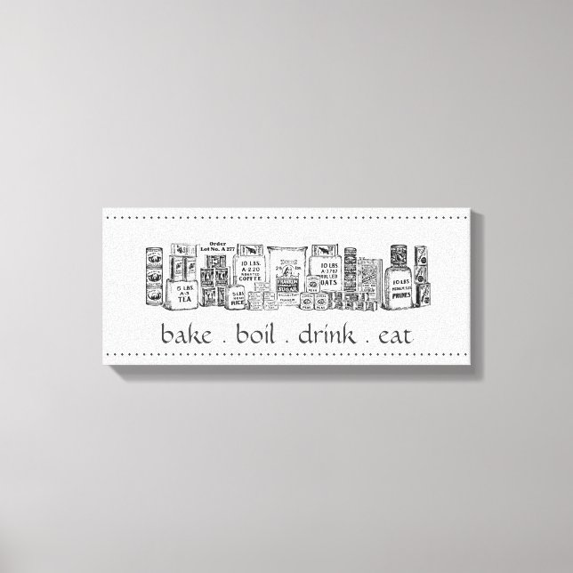 Toile Canvas de marchandises sèches vintages (Recto)