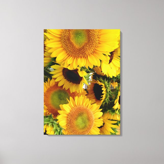 Toile Canvas de mur de tournesol Taille de la Personnali (Recto)