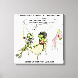 Toile Canvas de ramassage de cricket amusant Imprimer