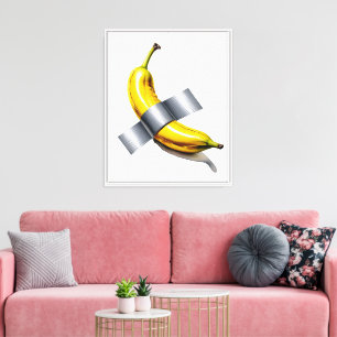 Toile Canvas encadrés de banane à pâte de canard