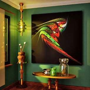 Toile Canvas Enveloppé d'art Abstrait de Chameleon Impre