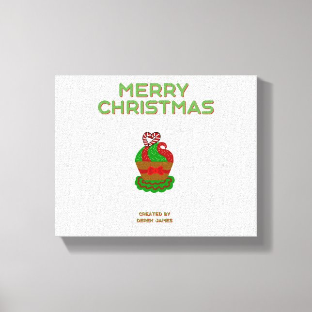 Toile Canvas enveloppé de gâteau de Noël (Recto)