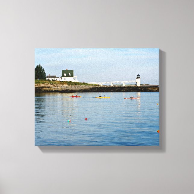 Toile Canvas enveloppé du phare Marshall Point Maine (Recto)