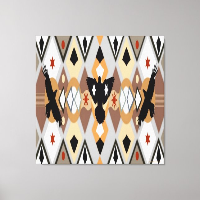 Toile Canvas étirées de Corneille amérindienne (Recto)