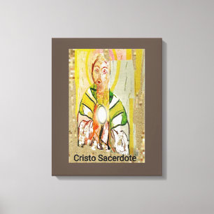 Toile Canvas étirés Christ Prêtre Imprimer