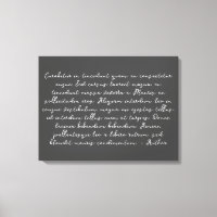 Canvas lyrique de chanson customisée