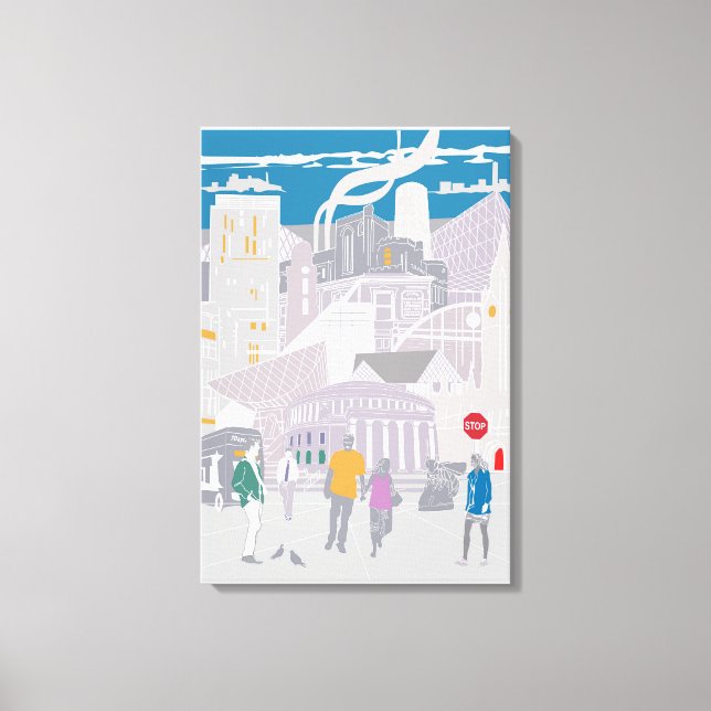 Toile Canvas Manchester uk Skyline (Recto)