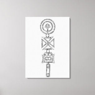 Toile Canvas Maroc imprimé tribal Berbère 2