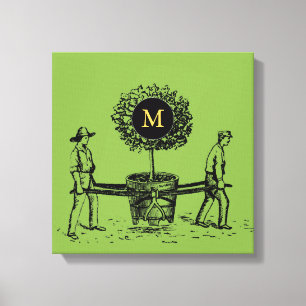 Toile Canvas Monogramme de la famille vintage Arbre