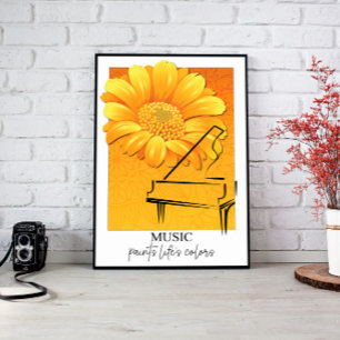 Toile Canvas murale de musique