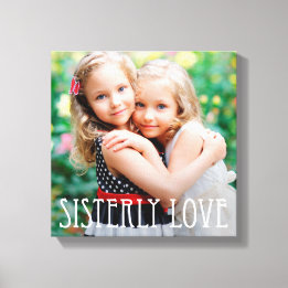 Toile Canvas Photo Personnalisée De Sisterly Love