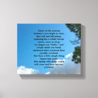 TOILE CANVAS POEM DANCE OF THE SEASONS DESIGN
