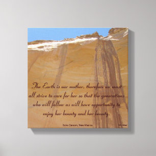 Toile Canyon d'écho, hommage du Nouveau Mexique à la
