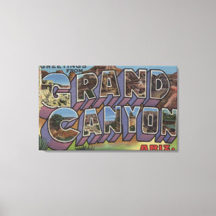 Toile Canyon grand, Arizona - grandes scènes de lettre