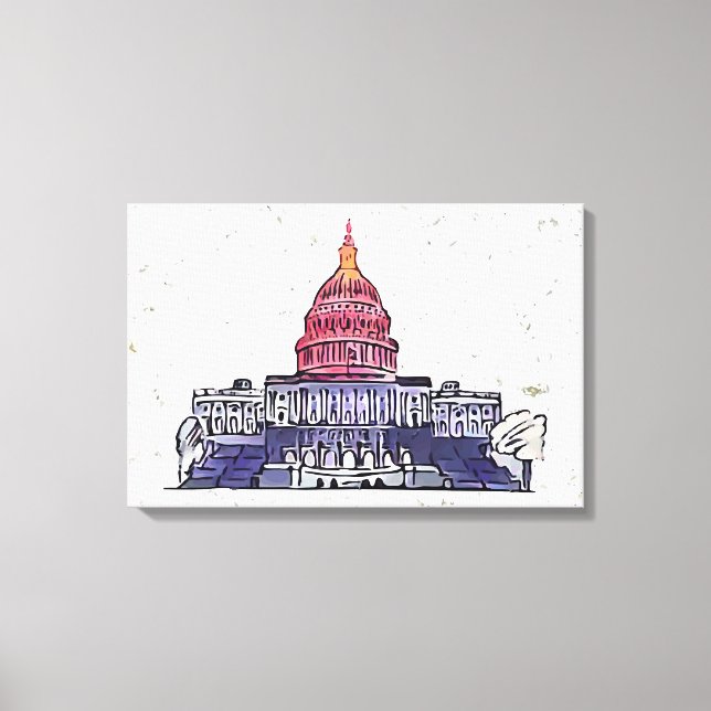 Toile Capitol américain (Recto)