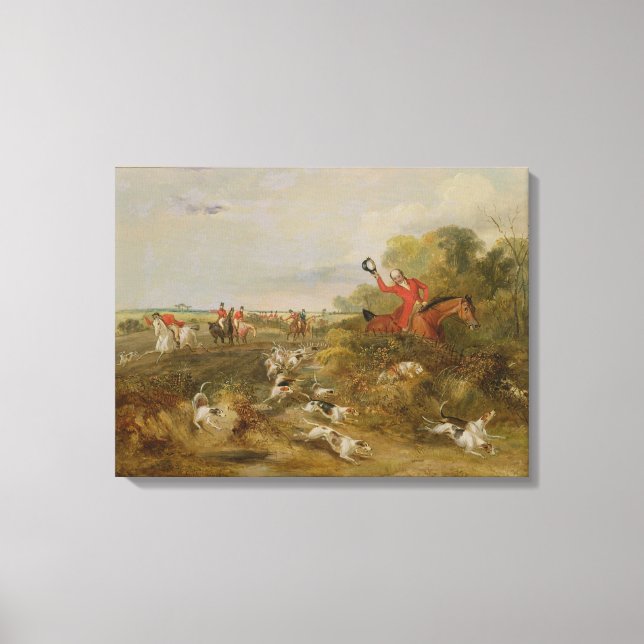 Toile Capping on Hounds, Bachelor's Hall, 1836 (huile su (Recto)