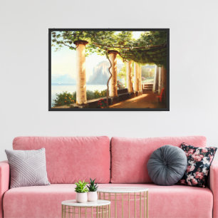 Toile Capri Italie Pergola Art Méditerranéen