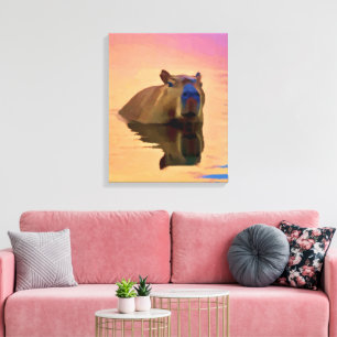 Toile Capybara pacifique