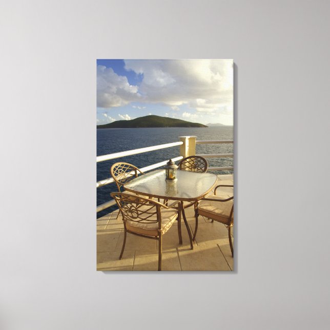 Toile Caraïbes, îles Vierges américaines, St. Thomas. Vu (Recto)