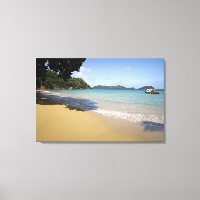 Toile Caraïbes - Tobago - Plage le long de l'Atlantique (Recto)