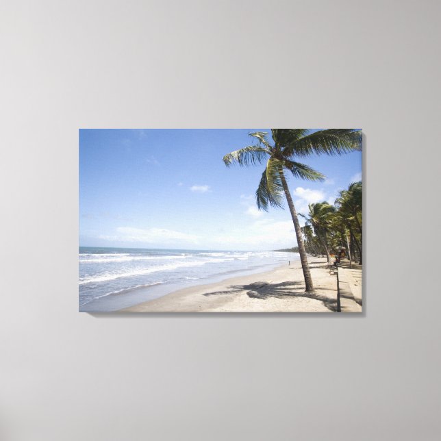 Toile Caraïbes - Trinité - Plage de Manzanilla sur (Recto)