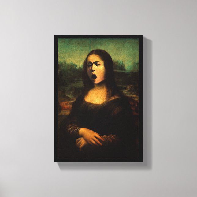 Toile Caravage Méduse Mona Lisa  (Recto)