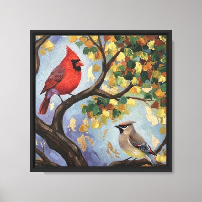 Toile Cardinal et le jaseur (Recto)