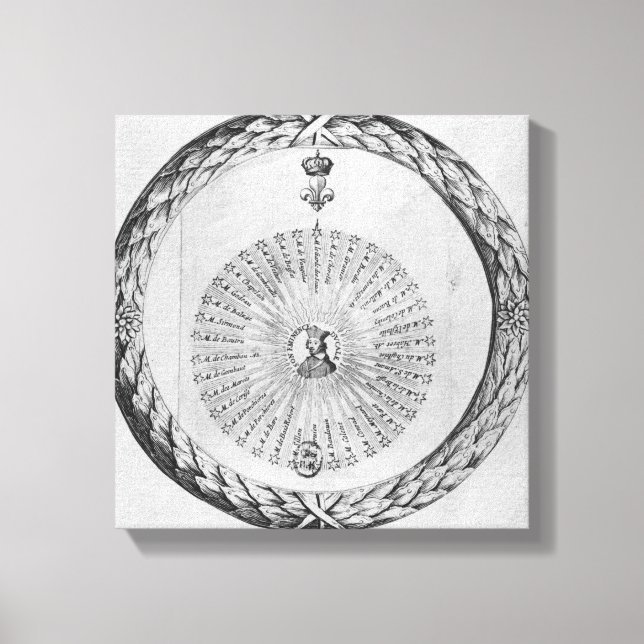 Toile Cardinal Richelieu comme centre du soleil (Recto)