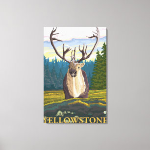 Toile Caribou dans le sauvage - ressortissant de