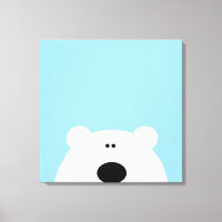 Caricature d'art bleu Ours polaire