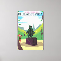 Caricature de Benjamin Franklin Philadelphie