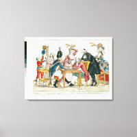 Caricature de Louis XVI jouant aux échecs