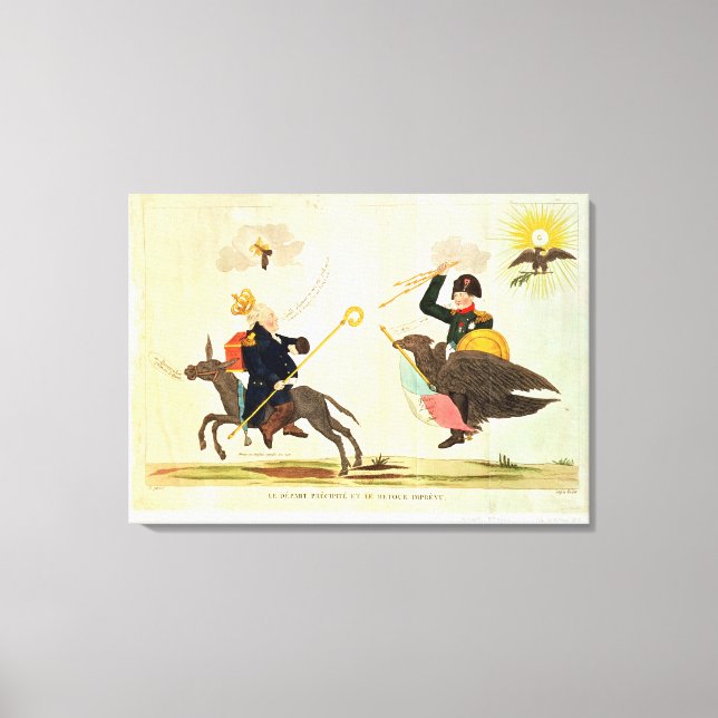 Toile Caricature des "Cent Jours" (Recto)