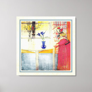 Toile Carl Larsson Lilianna et le Crocus