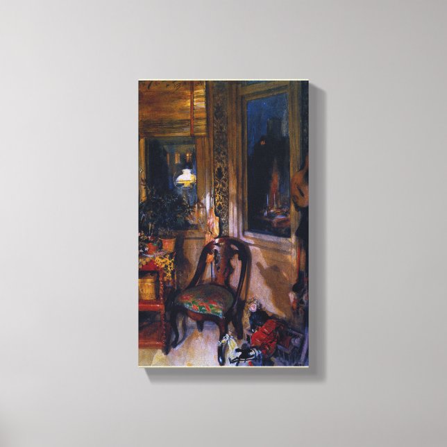 Toile Carl Larsson Vintage Le Coin Jouets (Recto)