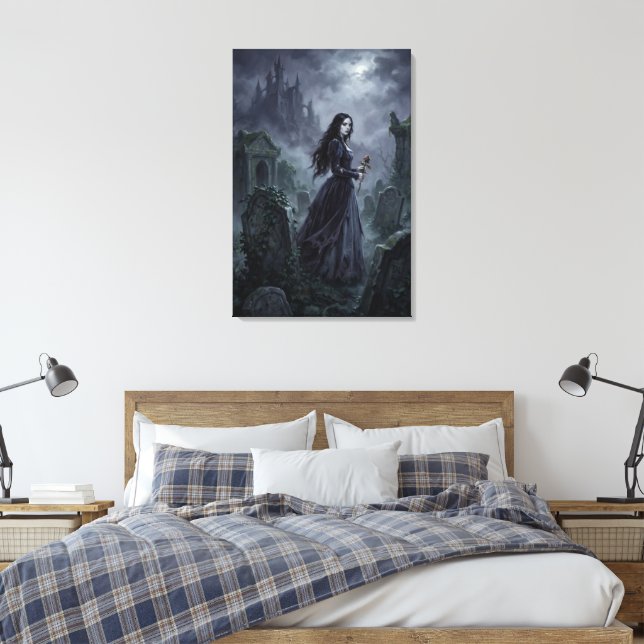 Toile Carmilla errant dans la brume styrienne (Insitu(Chambre))