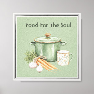 Toile Carottes Pot Vert