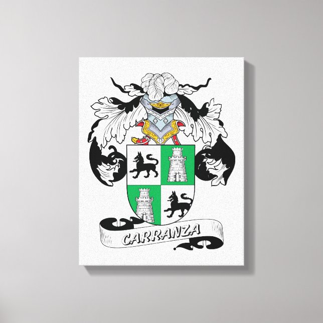 Toile Carranza Family Crest (Recto)