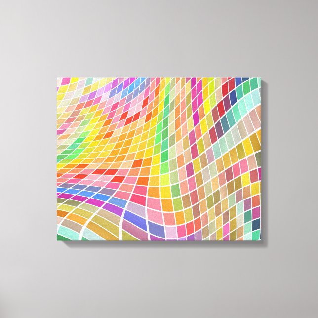 Toile Carré de couleur Art personnalisable (Recto)