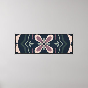 Toile Carreaux Géométriques Floraux Terreux