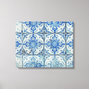 Toile Carreaux portugais Vintages Motif - Azulejo