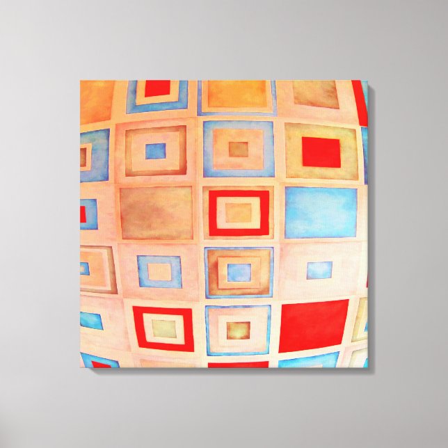 Toile Carrés colorés (Recto)